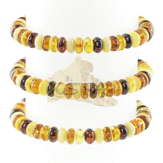 Genuine Baltic amber mix bracelet